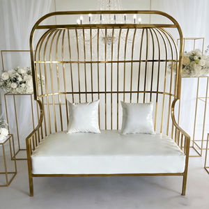 Yeni Model Modern Şık Otel PU Malzeme Günlük Düğün Koltuğu Kapitone Kuş Kafesi Tarzı - Product Image 1