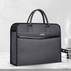 Quality Gray Waterproof Business <b>Briefcase</b> PU Leather Multi-functional Computer Conference Bags for Office Travel File Storage - Product Image 1