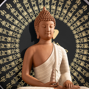 Sakyamuni <span class=keywords><strong>bouddha</strong></span> Amitabha médecine maître <span class=keywords><strong>bouddha</strong></span> salon entrée créative Zen décoratif intérieur lampe cercle ornements - Product Image 4