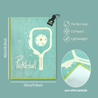 Clip magnétique pour serviette de pickleball en microfibre, portable, avec logo personnalisé, pour usage extérieur, pour hommes et femmes, accessoires tendance, cadeaux, pickleball
