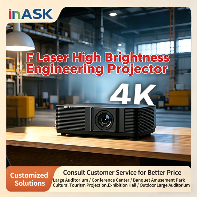 InASK LE-FK650  DLP Laser Projector  4K 6500-7000 Lumens High Brightness Suitable for Outdoor and Large Venues