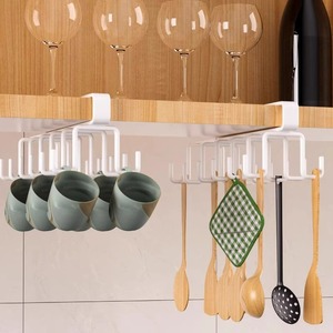 <span class=keywords><strong>Étagère</strong></span> de rangement en métal <span class=keywords><strong>à</strong></span> 12 crochets, <span class=keywords><strong>armoire</strong></span>, placard, salle de bain, cuisine, organisateur, support suspendu pour armoires, <span class=keywords><strong>étagère</strong></span>s de présentation - Product Image 4