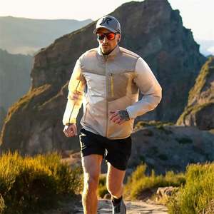 Veste légère de haute qualité pour hommes personnalisée en usine pour l'extérieur respirant col montant fermeture à glissière Style décontracté Service OEM - Product Image 1