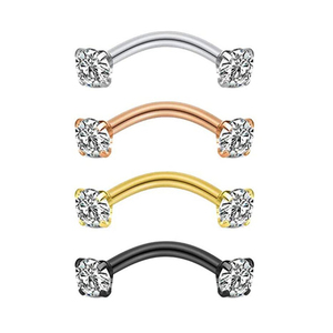 Bán Sỉ Thép Không Gỉ Lông Mày Vòng Chuối Daith Lông Mày Đồ Trang Sức 16G Sụn Bông Tai Helix Barbell <span class=keywords><strong>Conch</strong></span> Piercing - Product Image 1