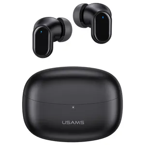 USAMS New design blue tooth 5.1 earbuds e sensitive touch control mini bean-shaped wireless earbuds