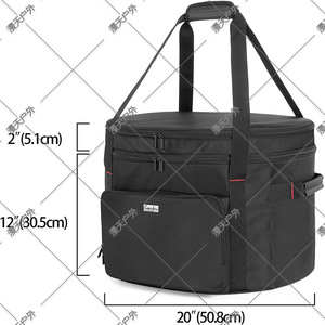 Bolsa de Almacenamiento para Fogata de Camping de Doble Capa de 19 Pulgadas, Bolsa de Almacenamiento para Parrilla de Barbacoa Impermeable de Tela Oxford - Product Image 5