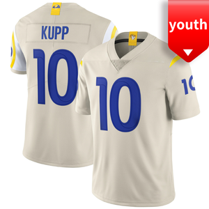 Venta al por mayor de alta calidad bordado jóvenes Los Angeles fútbol americano Jerseys 10 # Kupp 99 # Aaron <span class=keywords><strong>Donald</strong></span> secado rápido y transpirable - Product Image 6