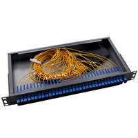 Répartiteur PLC à montage en rack 1U Répartiteur fibre optique 1*32 SC/UPC avec connecteur LC utilisé pour les réseaux extérieurs FTTH 4G 3G
