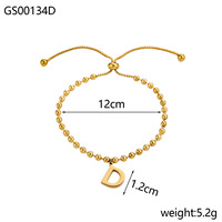Bracelet pour femme en acier inoxydable 316L plaqué or, cœur bohème élégant minimaliste unique, résistant à la corrosion, imperméable, hypoallergénique