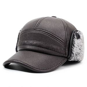 Gorro de Béisbol de Cuero PU con Protección para los Oídos, Cortavientos, para Ciclismo en Invierno, para Hombre, Informal, Cálido, con Peluche, para Deportes al Aire Libre, Novedad 2025 - Product Image 6