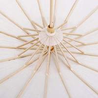 Parasol pliant artisanal classique en papier huilé blanc, style japonais et chinois, 24 baleines, pour la danse, les mariages, les fêtes et la photographie