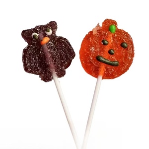 Dulces de Halloween al por mayor caja de regalo Halal embalaje calabaza fantasma Gummy caja de regalo de Halloween piruleta - Product Image 2
