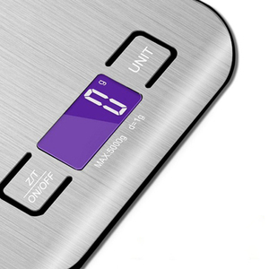 Balanza electrónica de acero inoxidable con pantalla LCD y batería para Cocina - Product Image 3