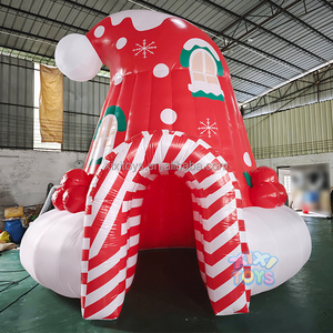 Xixi Đồ Chơi Tùy Chỉnh Lễ Hội Giáng Sinh Đảng Sự Kiện Trang Trí Inflatable Giáng Sinh Hat Dome Lều Inflatable Xmas Tiểu Tòa - Product Image 2