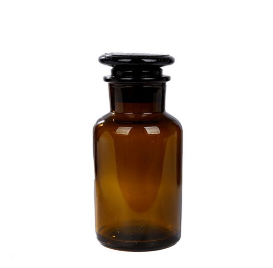 High Quality 1000ml Laboratory Glass Bottle Custom Wide Mouth Lab Chemical Brown Amber Glass Reagent Bottle