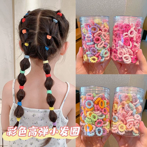 200 accessori ecologici per capelli elastici color caramella per bambini in scatola per capelli che non fanno male - Product Image 3