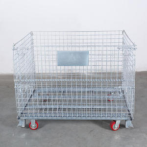 Production professionnelle meilleure vente stockage treillis métallique Cages rouleau <span class=keywords><strong>Cage</strong></span> pliable Durable rouleau <span class=keywords><strong>Cage</strong></span> - Product Image 3