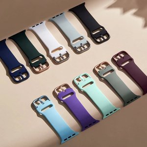 Bracelet en silicone pour homme 49 mm 45 mm 44 mm pour <span class=keywords><strong>Apple</strong></span> <span class=keywords><strong>Watch</strong></span> Ultra 3 2 Series 11 10 9 8 <span class=keywords><strong>SE</strong></span> 3 2 Sport - Product Image 6