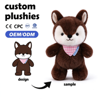 Peluche cerf tacheté personnalisée tendance, peluche faon, jouets en peluche renne, peluche cerf Sika pour souvenir de parc forestier
