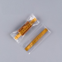 Chaleur plastique personnalisé main petite impression affaires bonbons gommeux feuille mate Sachet pochette chocolat sacs d'emballage