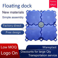 Plateforme flottante modulaire en HDPE pour pontons, quais embarquables pour activités nautiques - Jet ski, aviron, étanche
