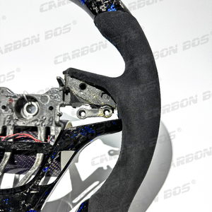 Volante de Fibra de Carbono Forjado Azul Real para <span class=keywords><strong>Hyundai</strong></span> <span class=keywords><strong>Genesis</strong></span> Coupe, para <span class=keywords><strong>Genesis</strong></span> Coupe 2008 2012 2016 <span class=keywords><strong>2022</strong></span> con Pantalla LED - Product Image 2