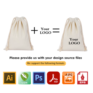 Pochette Personnalisée en Coton avec Cordon de Serrage, Sac Cadeau en Coton Biologique, Sac d'Emballage Écologique pour Bijoux, Sac de Rangement en Coton avec Cordon de Serrage - Product Image 5