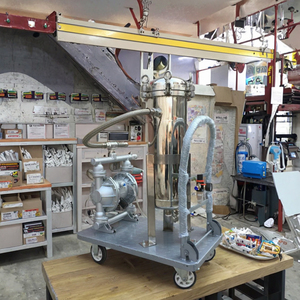 Carcasa de filtro automático de cartucho de bolsa móvil de acero inoxidable SUS304 316L para la industria química - Product Image 4