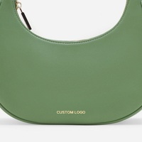 Sac à bandoulière demi-lune en cuir Pu pour femmes, sac à main personnalisé, pochette pour femmes, nouvelle collection