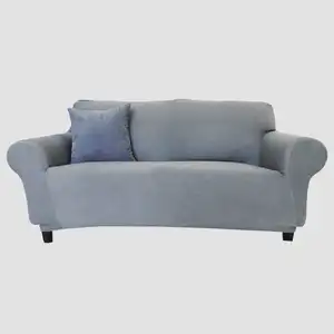 Водонепроницаемый пыленепроницаемый серый чехол для дивана из спандекса новейшего дизайна, растягивающийся эластичный чехол на 2 и 3 места