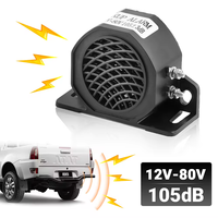 12V-48V 12V-80V 105dB sirène de secours bip sonore avertissement sonore alarme arrière klaxon de camion de voiture pour rappel d'inversion de véhicule