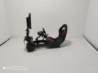 Chaise de jeu Sim Racing Simulator Cockpit avec levier de vitesse meuble TV avec modèle de siège de simulateur F1