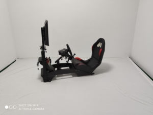 Sim Racing Simulator Cockpit <span class=keywords><strong>Silla</strong></span> para juegos con palanca de cambios Soporte de TV con modelo de asiento de simulador F1 - Product Image 3