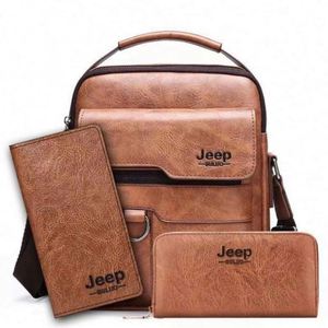 Customized LOGO Waterproof Embroidery Polyester Lining Fashion Mens Messenger Shoulder Crossbody Bag Summer Business Use - Product Image 1