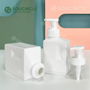 Usine 500ml bouteille vide en plastique 1000ml shampooing gel douche vêtements détergent bouteille avec tête de pompe à lotion - Product Image 3