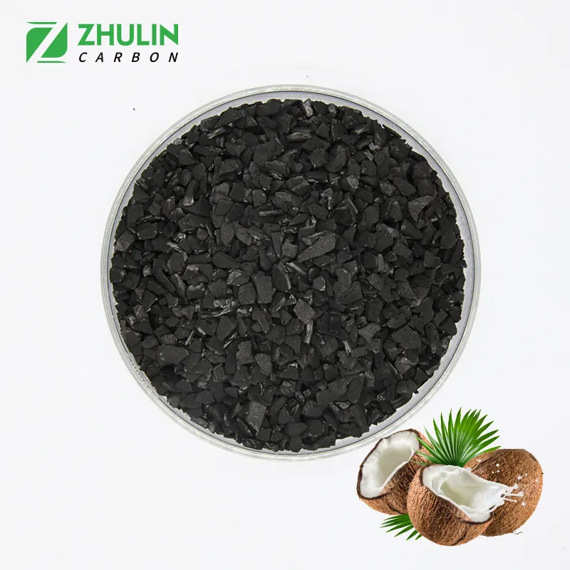 6 × 12 Mesh Gold Recovery Coconut Shell Activated Carbon For Mining Group And Minerals Development Industry