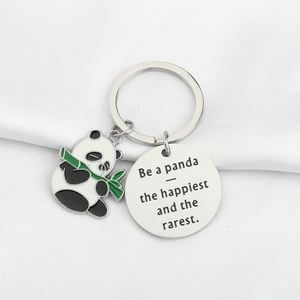 Custom Logo Cute Panda Keychain for Girls Panda Lovers Jewelry Gifts Animal Keyring Christmas Birthday Party Favors OEM Factory - Product Image 3