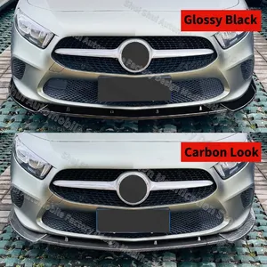 กันชนหน้า StarNav สำหรับ Mercedes Benz A-Class W177 V177 ปี 2018-2022 รุ่นมาตรฐาน ชุดแผ่นป้องกันใต้กันชน 3 ชิ้น ชุดแต่งลิ้นกันชน - Product Image 5