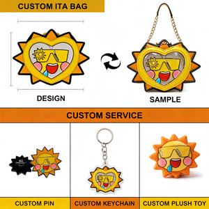 Sac Ita personnalisé assorti à des badges d'anime, porte-clés en peluche, faible MOQ, Itabag Y2K, sac à main mignon pour filles, petit sac à main pour femmes - Product Image 2