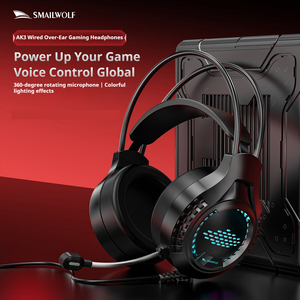 Casque de jeu filaire Smailwolf AK3, son surround USB 7.1, haut-parleur de 50 mm, éclairage RVB, micro à réduction de bruit pour PC, <span class=keywords><strong>PS5</strong></span>, ordinateur portable - Product Image 3