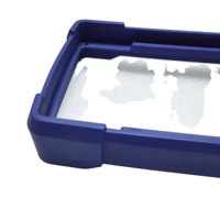 Échantillons de cadres en plastique bleu personnalisés, haute qualité, bon service, prototypage rapide pour usinage, moulage sous vide, OEM Guangdong