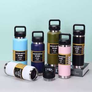 600ml 800ml 1100ml 304 Stainless Steel Vacuum Insulated <b>Bottle</b> with Carry Handle Lightweight Hiking <b>Flask</b> for Outdoor Camping - Product Image 1