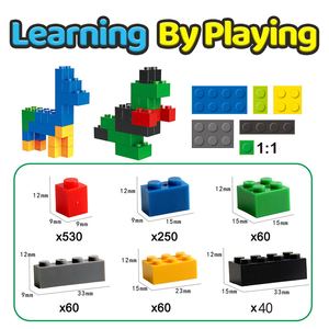 Cổ điển 30pcs ASTM chứng nhận không độc hại ABS nhựa gốc khối xây dựng ưa thích gạch đồ chơi cho Khoa Học Kỹ Thuật toán học - Product Image 3