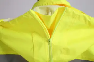 Fluo jas hujan reflektif tahan air, jas hujan reflektif, jas hujan lapis PVC kain oxford tahan kimia, jas hujan tahan air