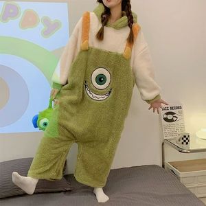 Cute Cartoon Long Sleeve Hooded Coral-Fleece Onesie Winter Cosplay Party Costume Holiday Sleepwear <strong>Clothing</strong> Wholesale IM138-W - Product Image 6
