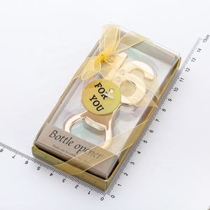 Coloré diamant or métal bière tire-bouchon 16e anniversaire fête faveur en alliage de <span class=keywords><strong>Zinc</strong></span> ouvre-bouteille acrylique paquet pour joyeux anniversaire - Product Image 5