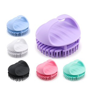 Brosse de massage en silicone pour cuir chevelu et corps, brosse de lavage capillaire, exfoliant pour cuir chevelu, outils de nettoyage de la tête - Product Image 1