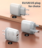 Adaptateur mural intelligent pour téléphone portable LDNIO Q229, plusieurs ports 5V 3A, charge rapide 3.0, USB C 20W, charge rapide multi-ports USB PD