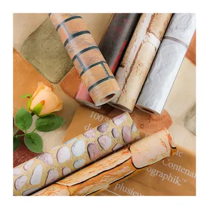Wholesale Wallpaper Self-Adhesive Wall Brick Sticker Pvc Wall Paper Rolls For Home Decoration