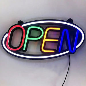 Letreros de neón personalizados con logotipo, letrero flexible, luz de publicidad, tablero de exhibición, letrero <span class=keywords><strong>Led</strong></span> <span class=keywords><strong>abierto</strong></span> y <span class=keywords><strong>cerrado</strong></span> con horario comercial para bar y tienda - Product Image 2